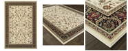 Oriental Weavers Kashan 108X Ivory/Black 5'3" x 7'6" Area Rug